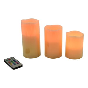 LED svíčky v sadě 3 ks (výška 10 cm) – Hilight